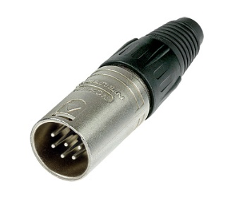 Connecteur Neutrik XLR mâle 6 contacts