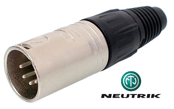 Connecteur Neutrik XLR mâle 5 contacts