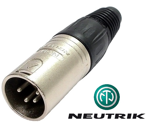 Connecteur Neutrik XLR mâle 4 contacts