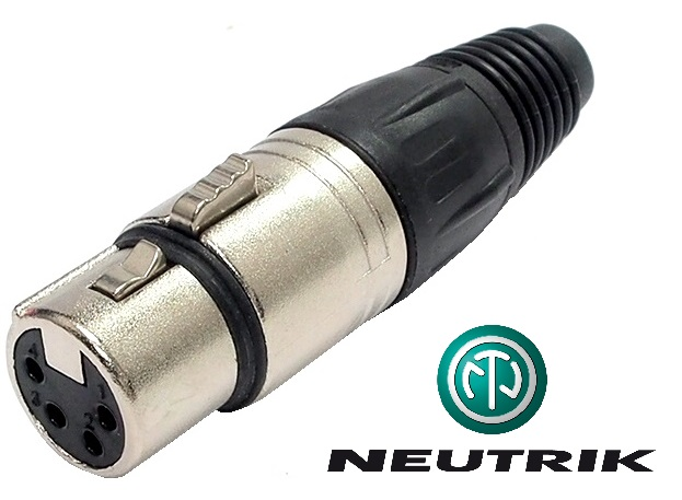 Connecteur Neutrik XLR femelle 4 contacts