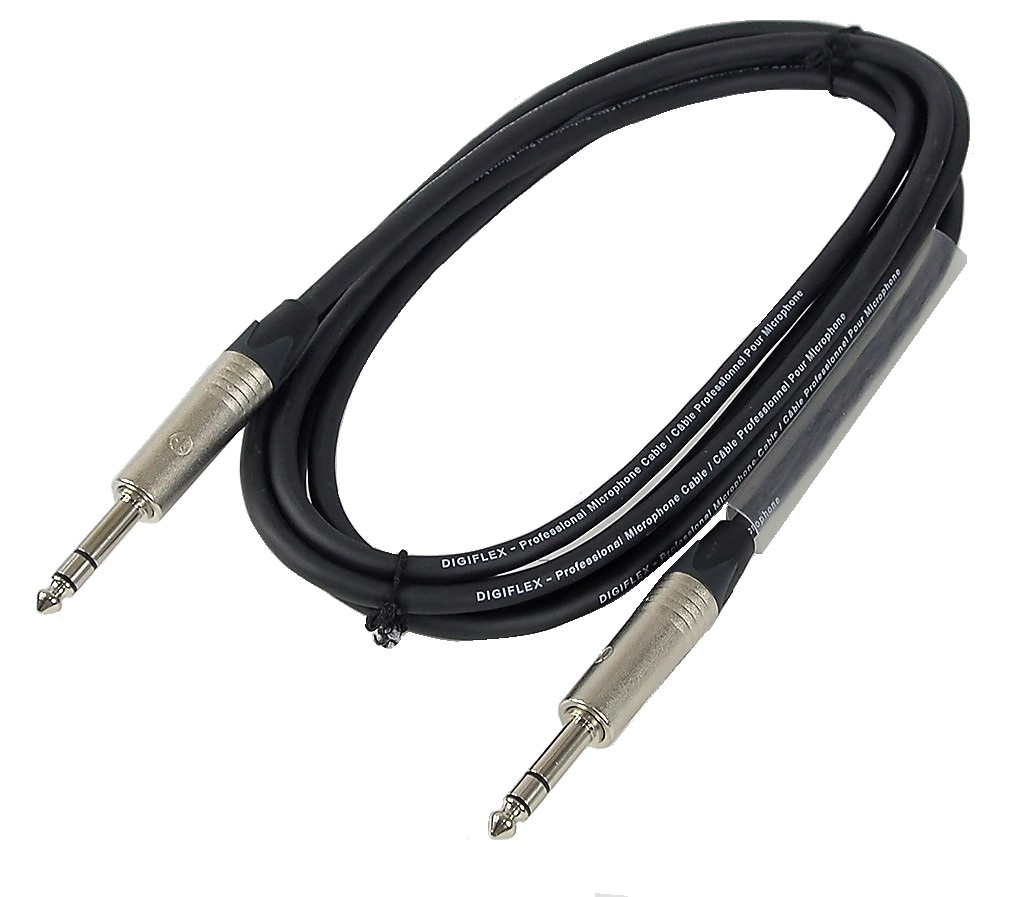 Câble Digiflex 1/4" à 1/4" mâle stéréo - 10'