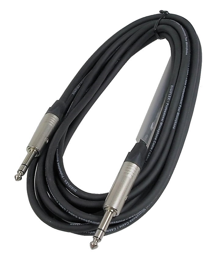 Câble Digiflex 1/4" à 1/4" mâle stéréo - 15'