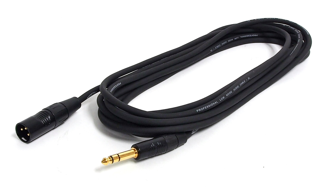 CÂBLE DIGIFLEX XLR MALE À TRS 1/4"  20 PIEDS