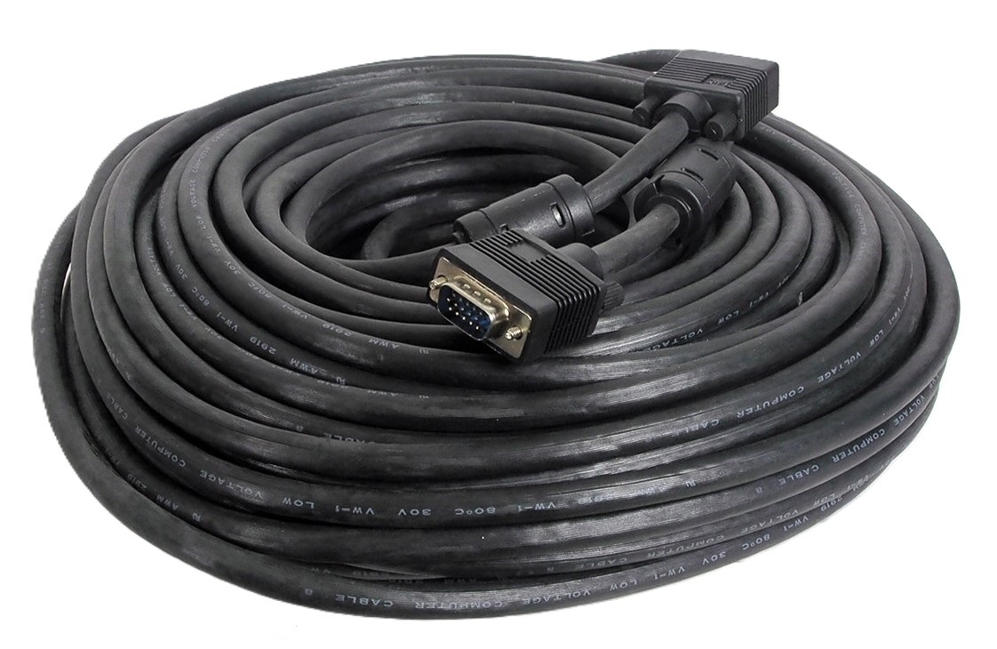 CÂBLE SVGA avec noyau de ferrite M/M - 100'