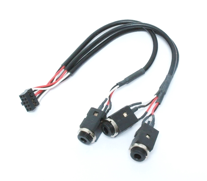 Connecteurs audio avec branchement à la carte