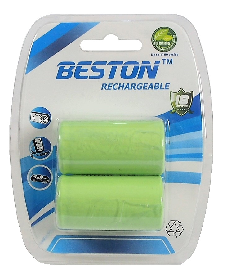 Paquet de 2 batteries rechargeables "C" - 2 000 mA