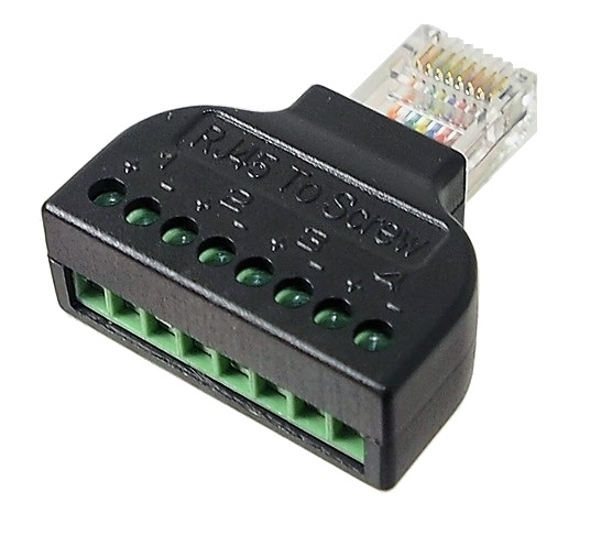 Connecteur réseau RJ-45 sans contacts à sertir