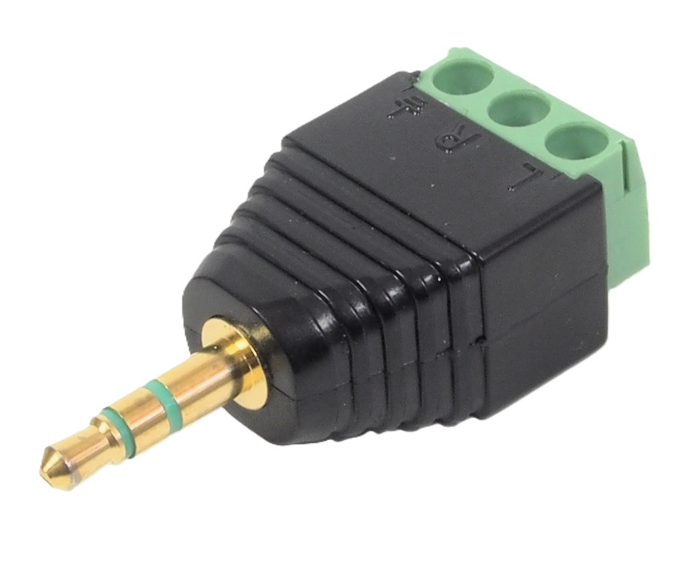 CONNECTEUR STÉRÉO MÂLE 3.5MM SANS SOUDURE