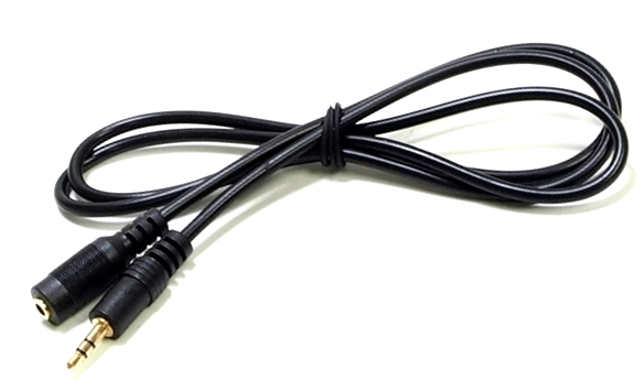 CÂBLE AUDIO 3.5MM STÉRÉO MALE À FEMELLE - 1 MÈTRE