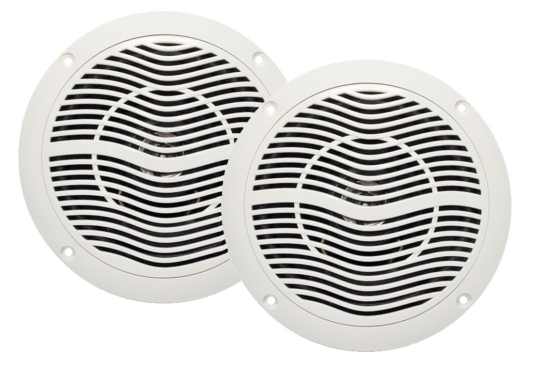 Ensemble de 2 haut-parleurs marins de 4 ohms - 6