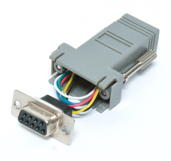 Connecteur 9 contacts femelle à RJ-12