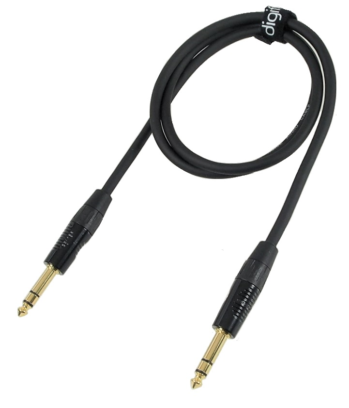 Câble audio stéréo Digiflex 6.3 mm M / M - 3'