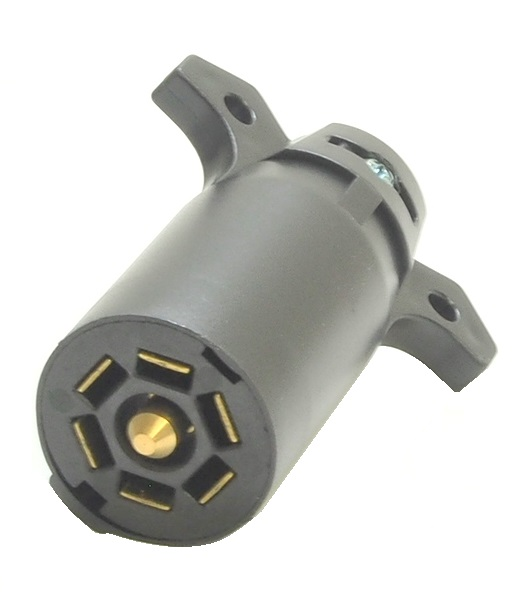 CONNECTEUR À  7 CONTACTS PLATS MÂLE  POUR REMORQUE