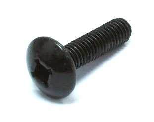 Vis noire 10-32 x 3/4" pour rail "Rack Mount