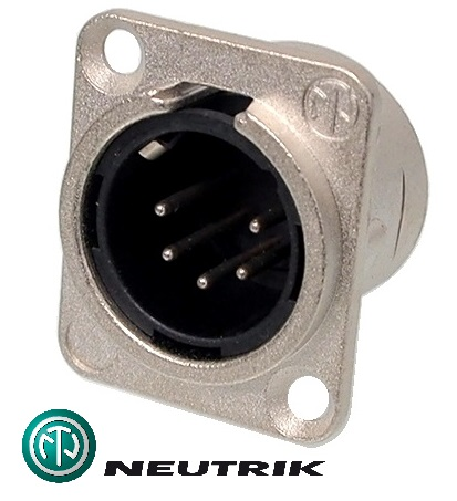 Connecteur XLR mâle châssis 5 contacts