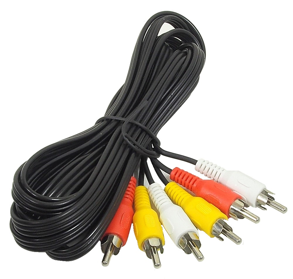 Câble vidéo et audio RCA stéréo - 3 mètres