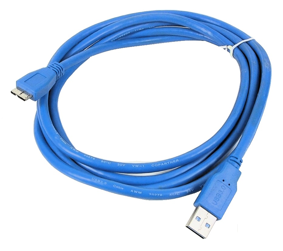 CÂBLE USB À MICRO USB 3.0 MÂLE À MÂLE - 6'