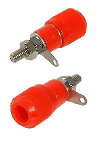 Connecteur banane femelle châssis rouge