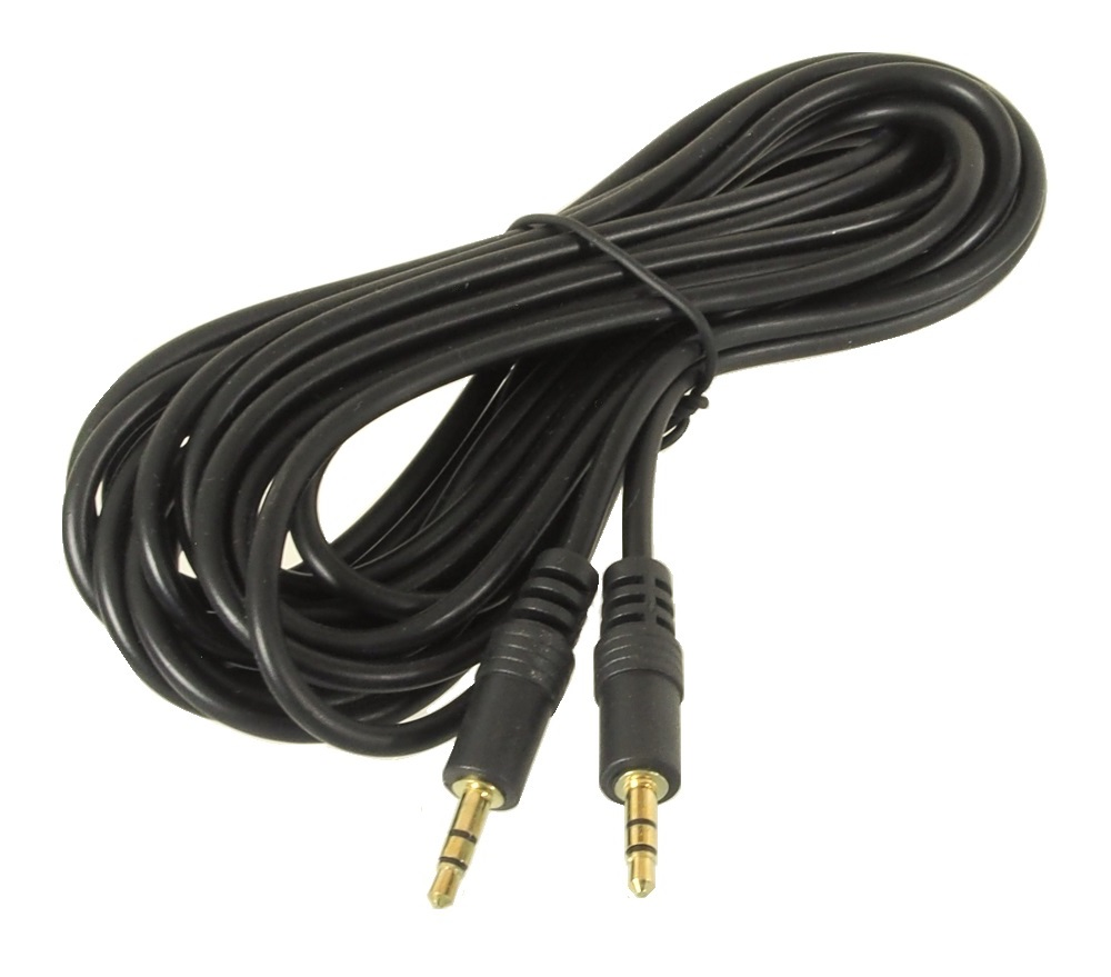 Câble audio stéréo avec fiches 3,5mm (1/8") - 5m