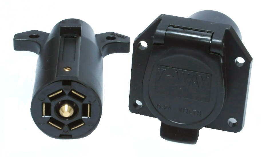 Ensemble de connecteurs 7 contacts pour remorque