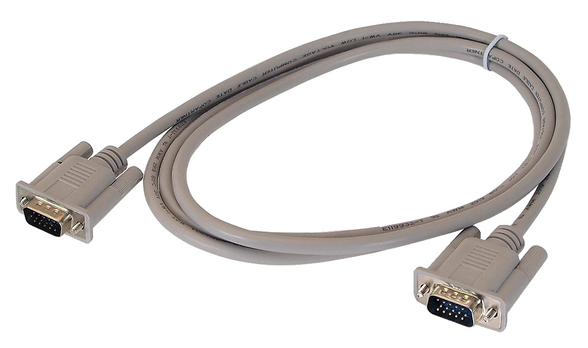 Câble VGA 15 contacts  mâle à mâle - 6 pieds