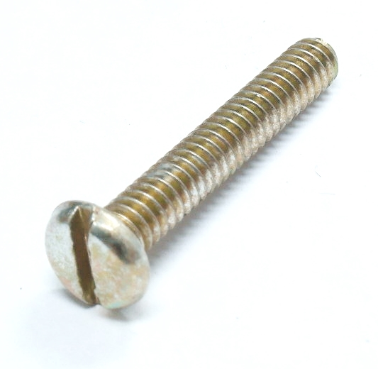 Vis plate à tête ronde 10-24 x 1-1/4, 25 mcx