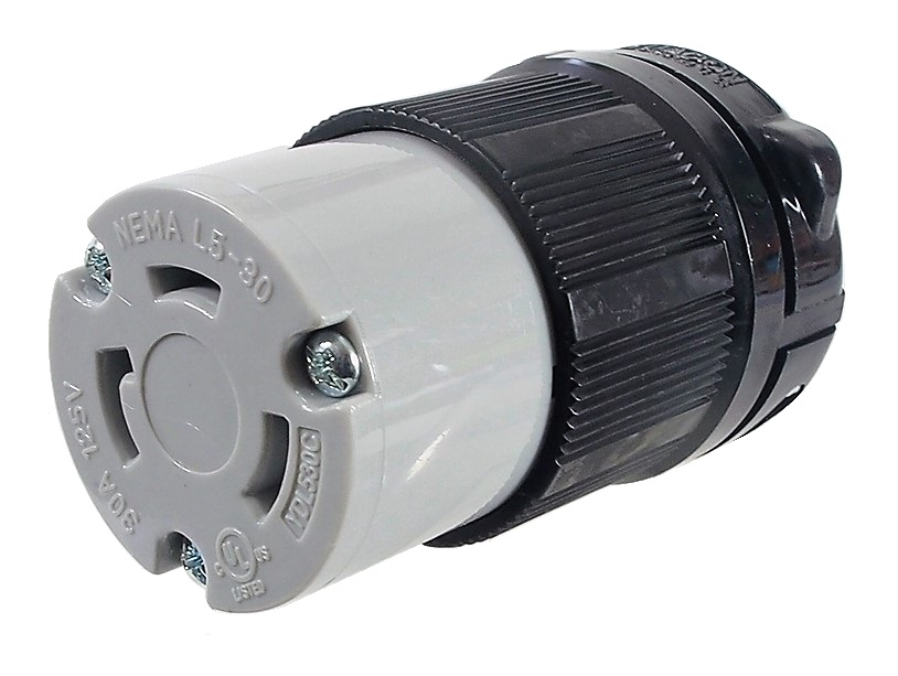 CONNECTEUR FEMELLE TWIST LOCK 125 VAC / 30A L5-30