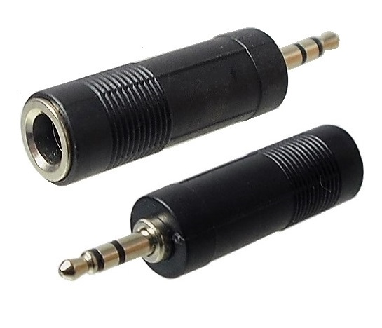 Adaptateur 1/8" mâle stéréo 1/4" femelle stéréo