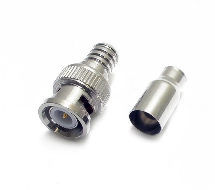 Connecteur BNC mâle avec bague à sertir pour RG-59