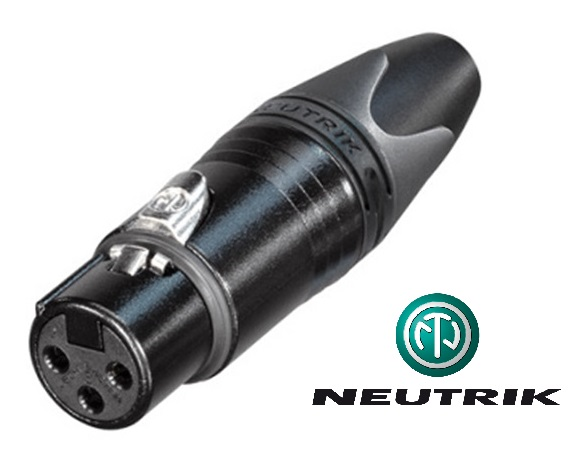 CONNECTEUR 3 CONTACTS XLR FEMELLE NEUTRIK