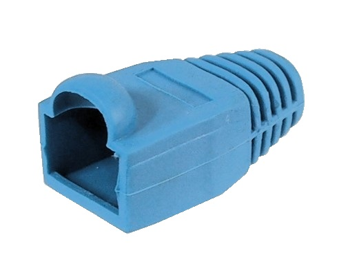 Couvert bleu pour connecteur ( boots pour RJ-45)