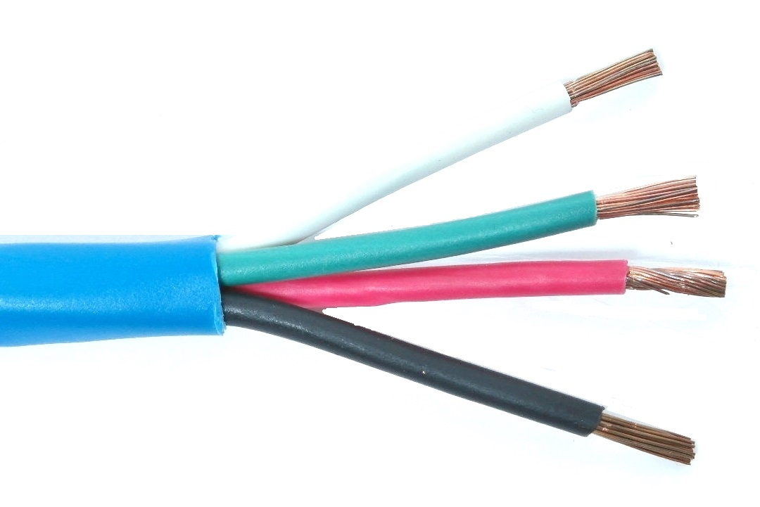 Fil mural pour haut-parleur 4 cond./14 AWG