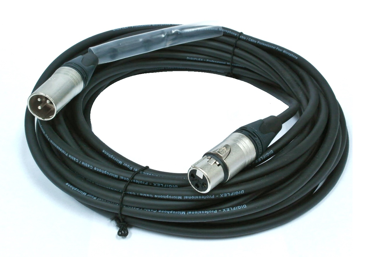 Câble Digiflex XLR male à XLR femelle - 35 pieds