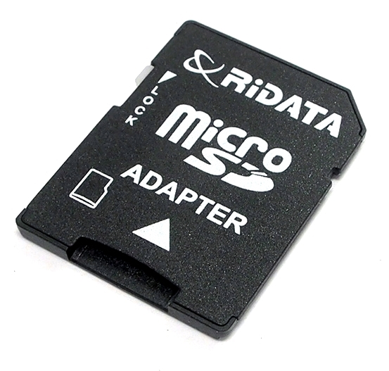 Adapatateur SD pour carte Micro SD Ridata