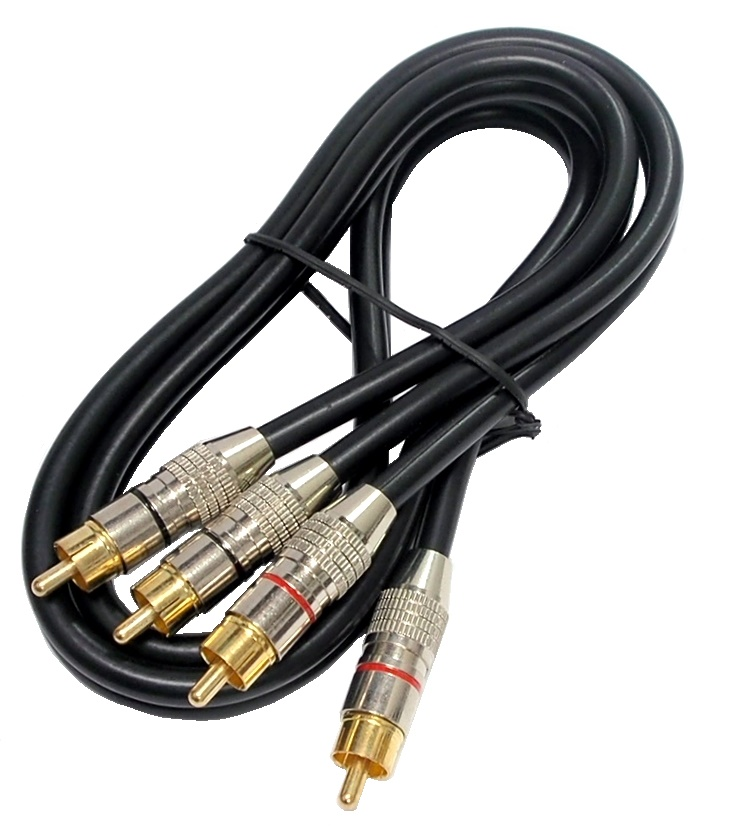 Câble audio double RCA de 3 pieds