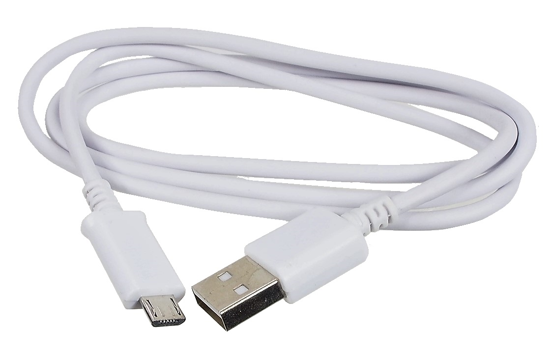CÂBLE USB À MICRO USB BLANC - 1m