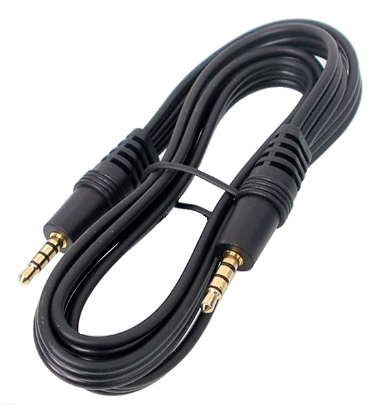 Câble audio 3.5 mm (1/8'') à 4 pôles M/M- 3'