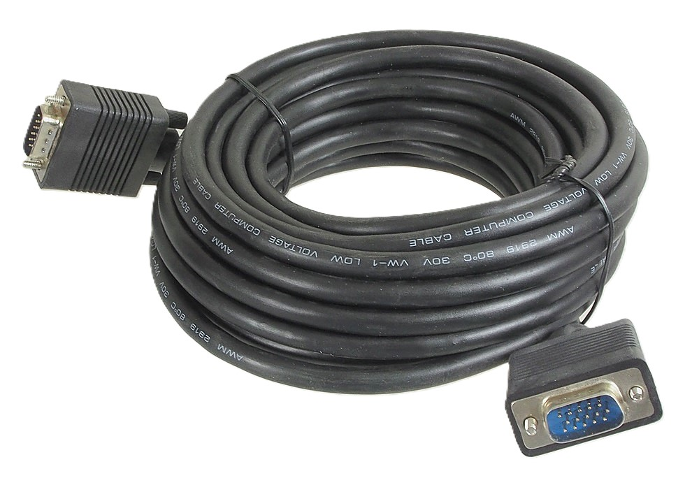 Câble VGA 15 contacts mâle à mâle - 25 pieds