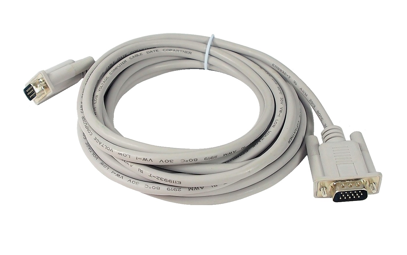 Câble VGA 15 contacts mâle à mâle - 15 pieds