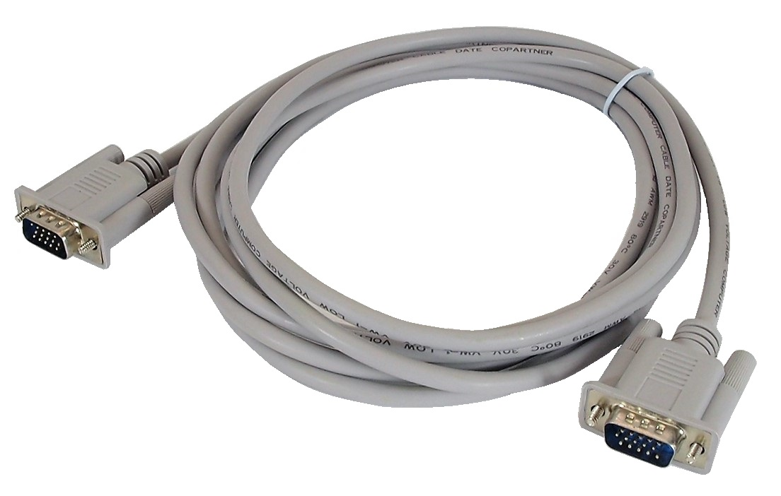 Câble VGA 15 contacts  mâle à mâle - 10 pieds