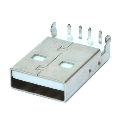 Connecteur USB mâle type A châssis à souder