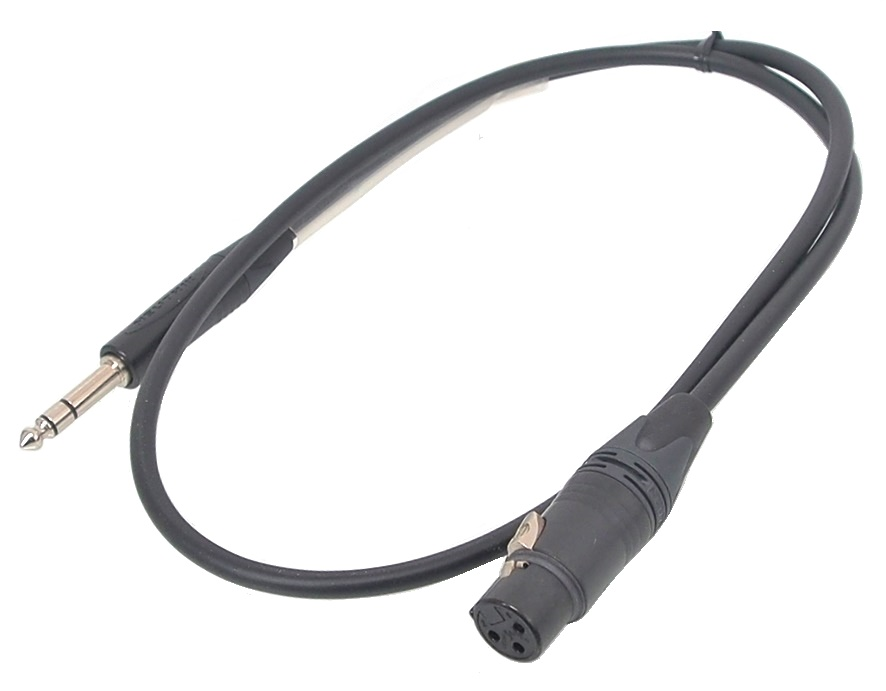 Câble Digiflex audio 1/4'' mâle à XLR femelle -3pi