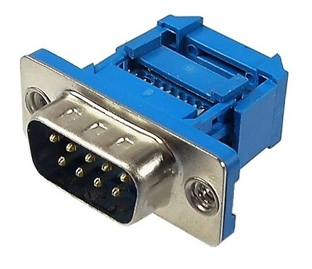 Connecteur 9 contacts mâle pour câble plat