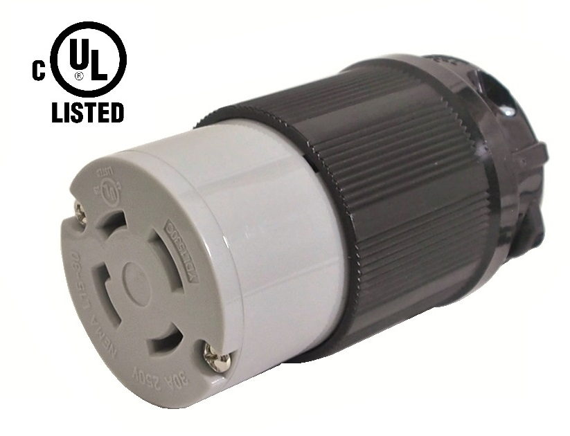 CONNECTEUR FEMELLE TWIST LOCK 250 VAC / 30A L15-30