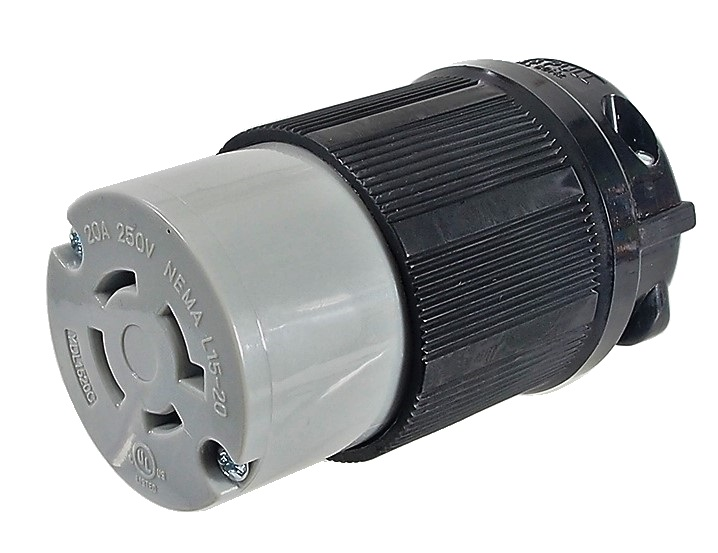 CONNECTEUR FEMELLE TWIST LOCK 250 VAC / 20A L15-20