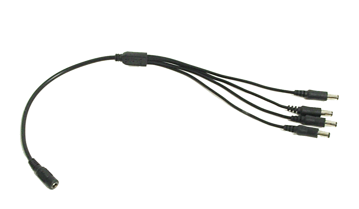 CÂBLE D'ALIMENTATION 2.1 mm fem à 4 x 2.1 mm mâle