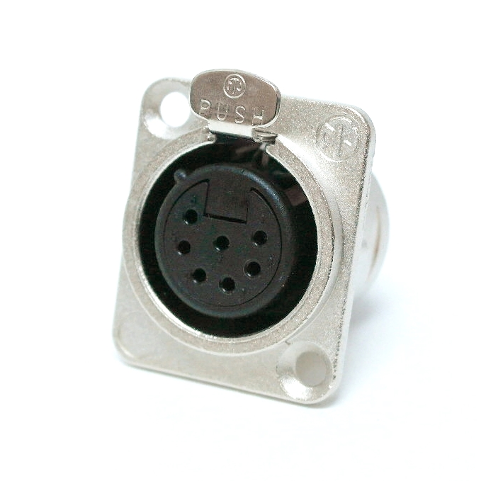 Connecteur Neutrik XLR femelle châssis 7 contacts