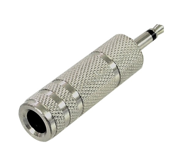 Adaptateu 1/8" mâle mono à 1/4" femelle mono