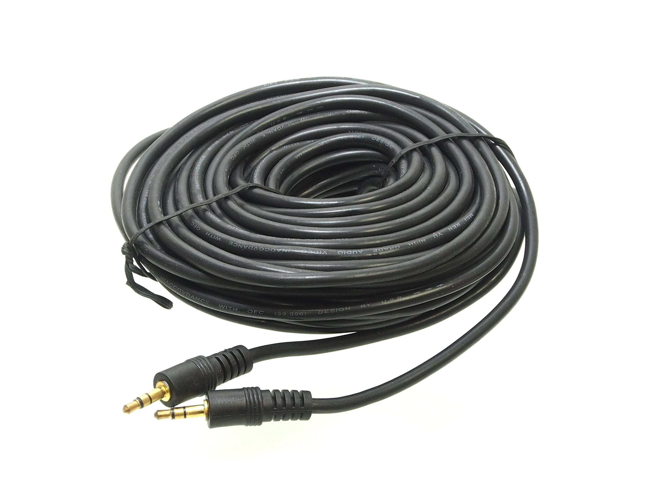 Câble audio stéréo 3.5 mm mâle à mâle - 50'