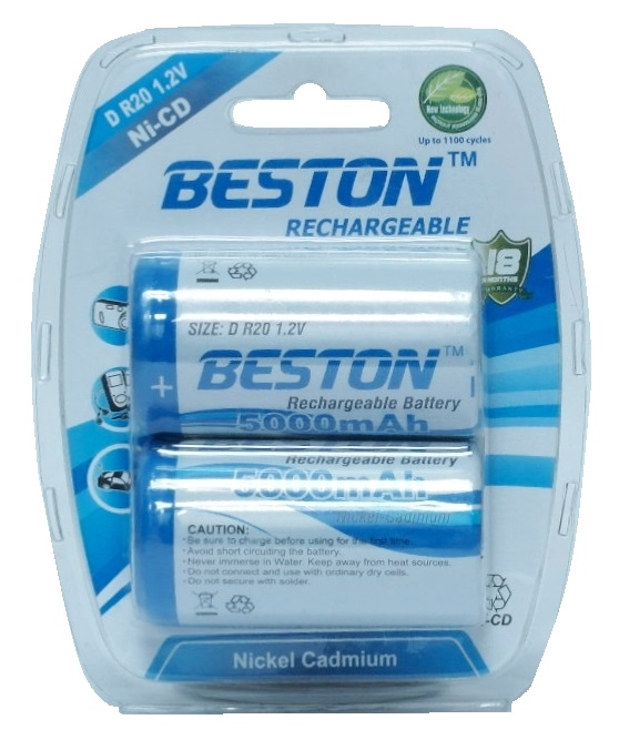 Paquet de 2 batteries rechargeables " D".